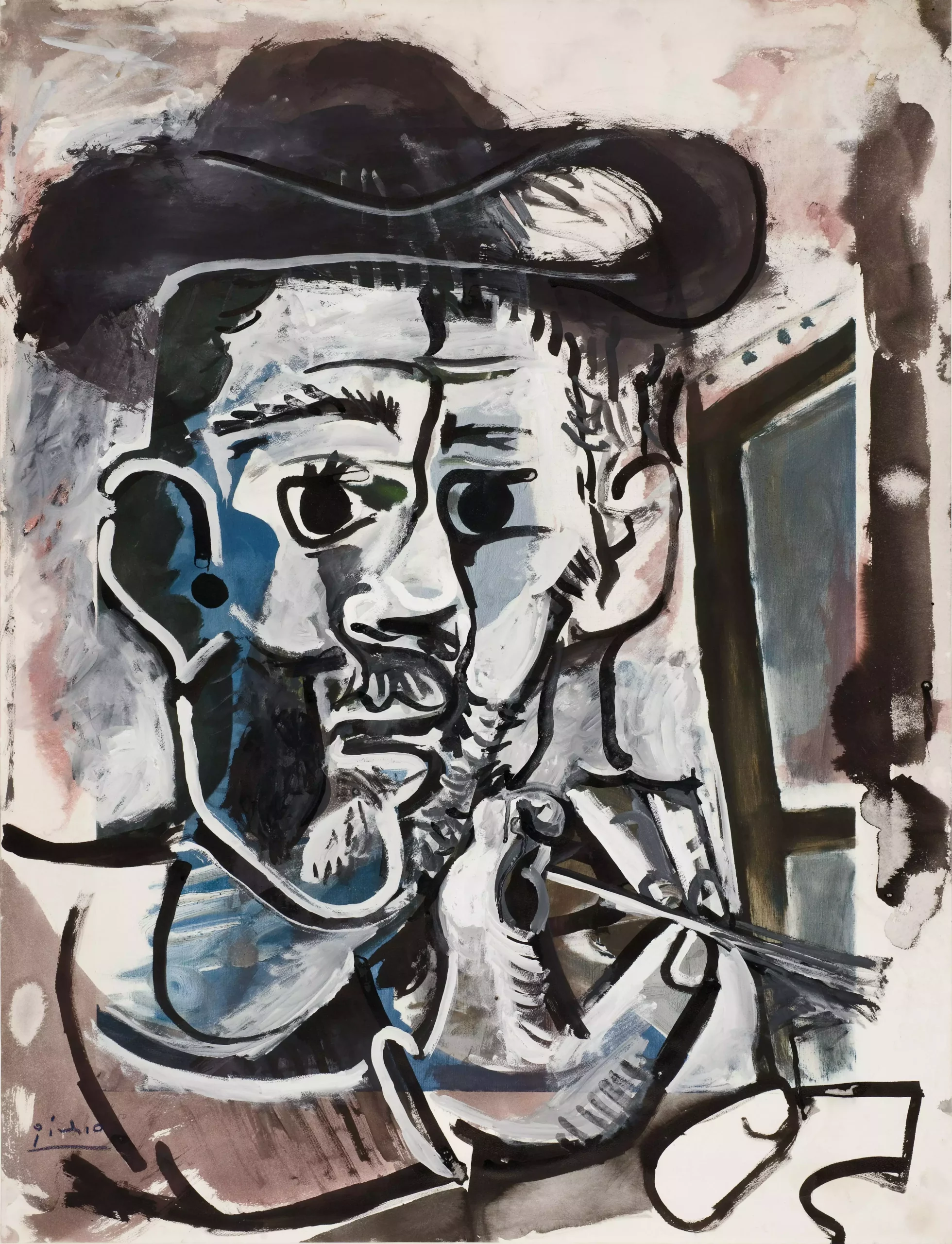 Picasso_Pablo_Künstler bei der Arbeit_1964_Sprengel Museum